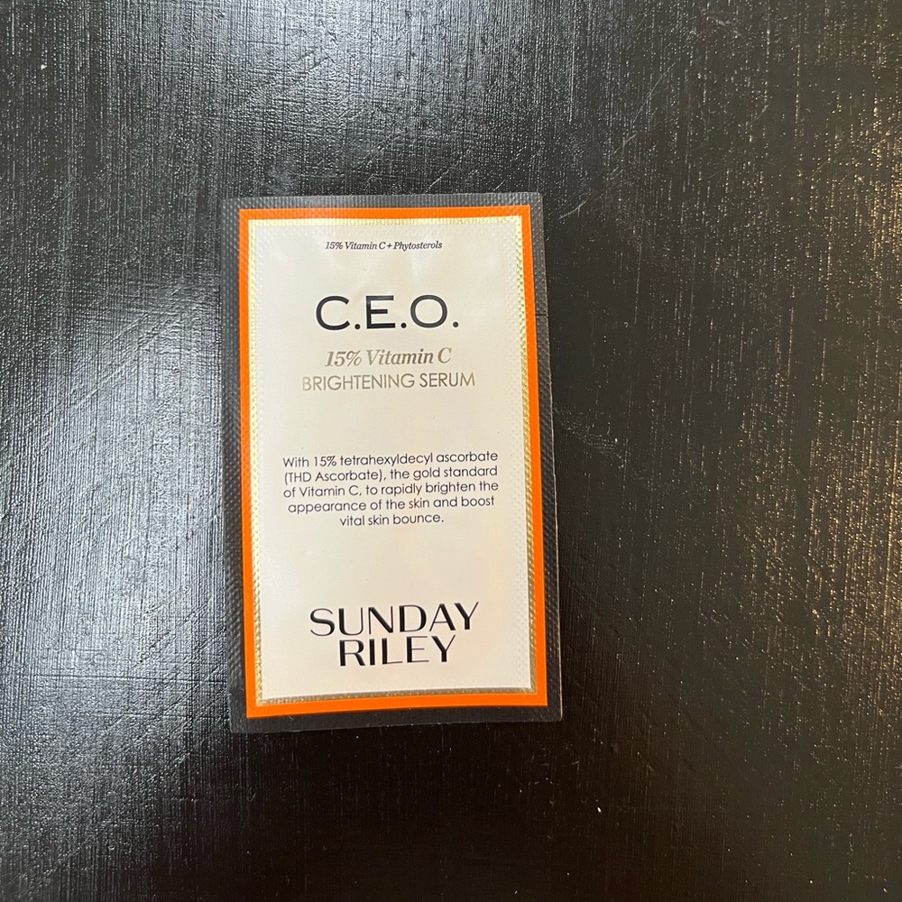 NWT Sunday Riley C.E.O 15% Vitamin C Brightening Serum Sample 0.03 fl oz